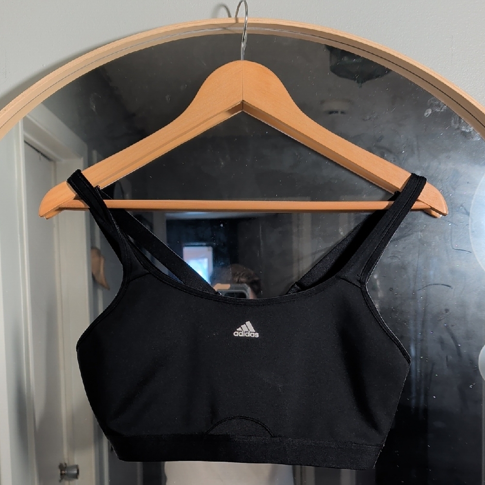 Adidas Black Sports Bra Size L